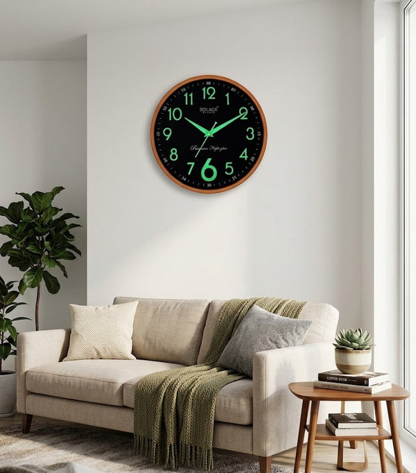 Solace Premium Night Glow Wall Clock – Clocks Wall Decor