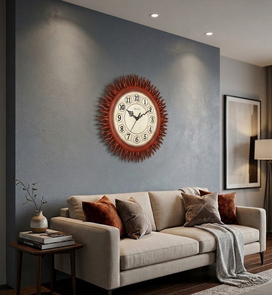 Sunburst Classic Wall Clock – Clocks Wall Decor