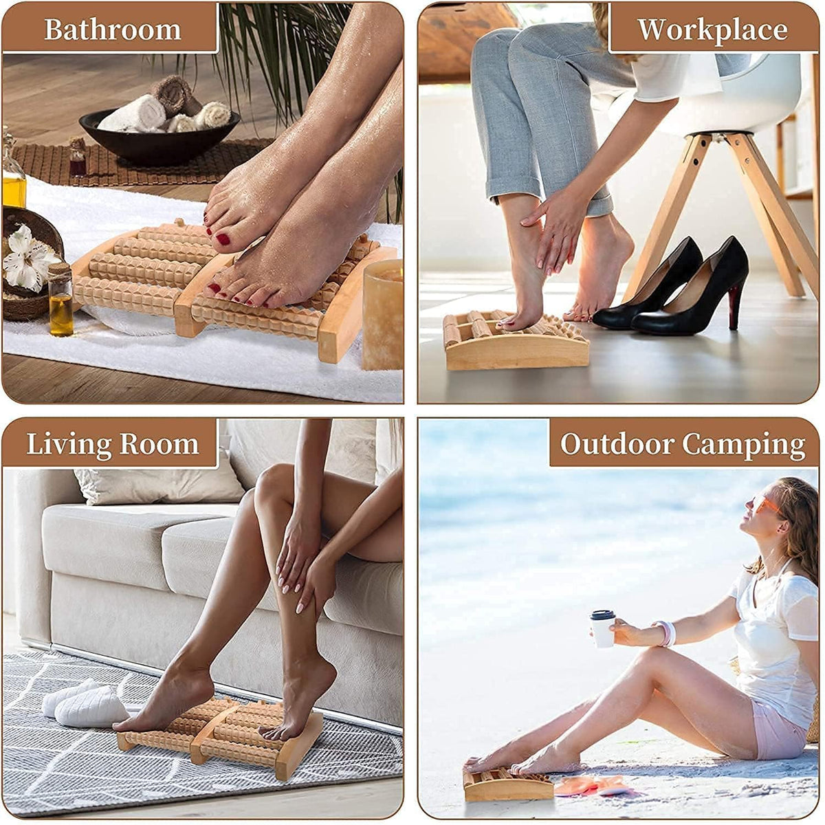 Wooden Foot Massager Roller – Massage Recovery
