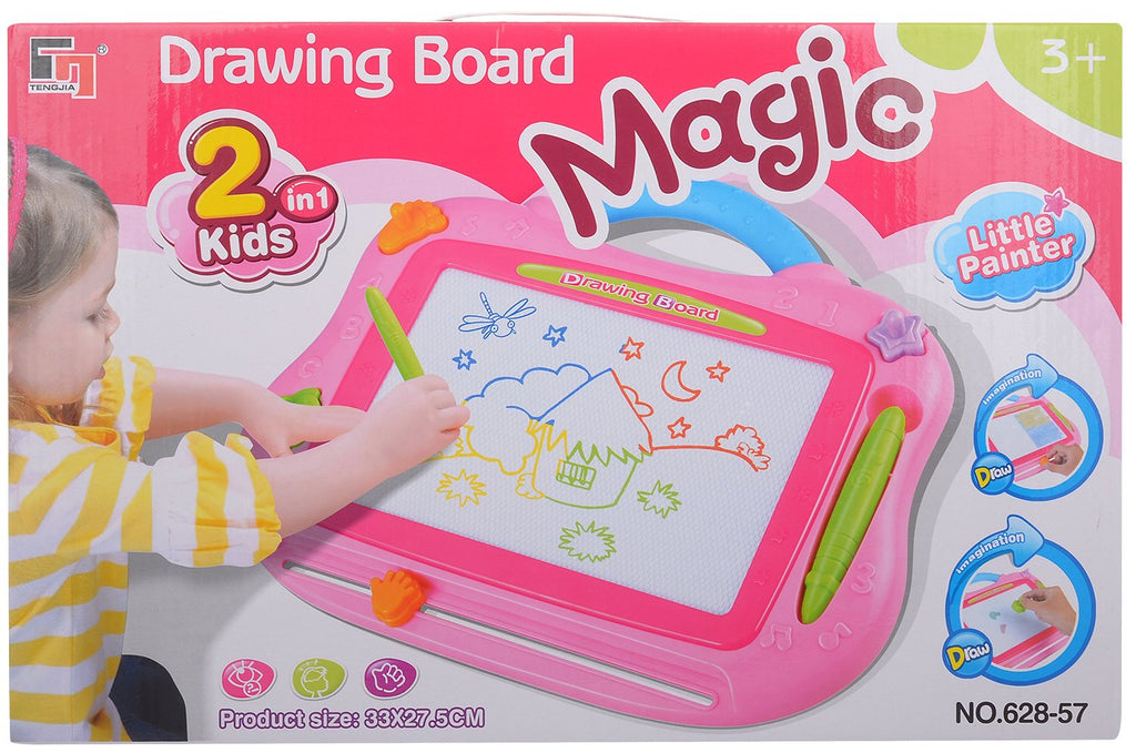 Mess-Free Kids Magic Drawing Board – Slide-Erase, Colorful, Portable!