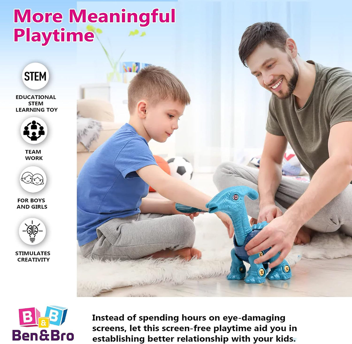 DIY Take-Apart Dinosaur Toy – Pretend Play Toys