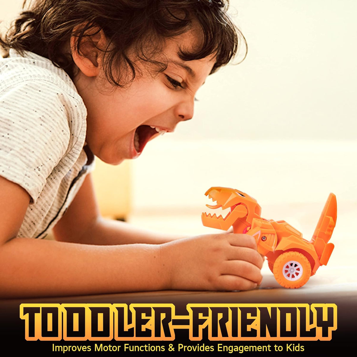 Dinosaur Toy Race Cars – Pretend Play Toys