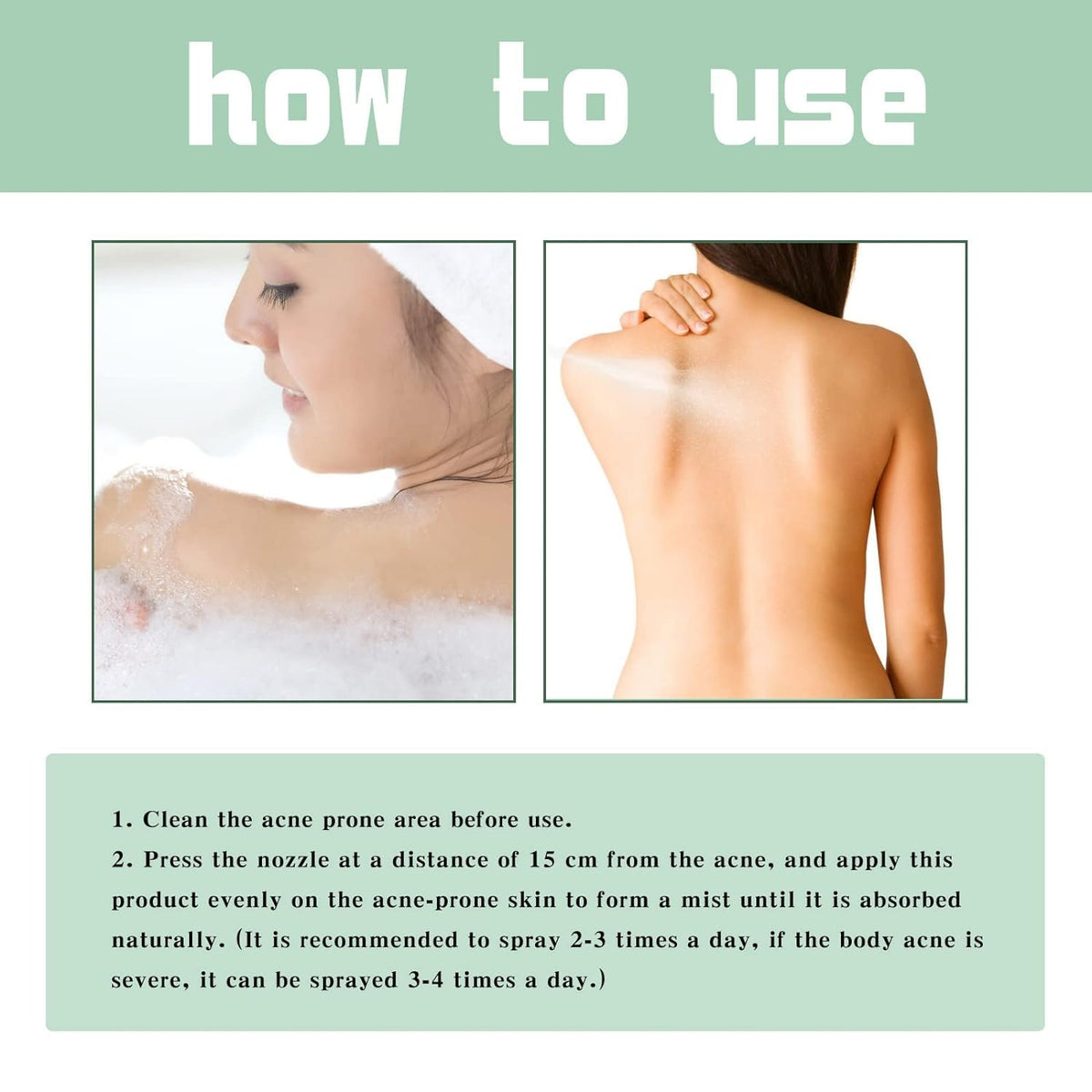 Back Acne Treatment Spray – Skincare Face Care