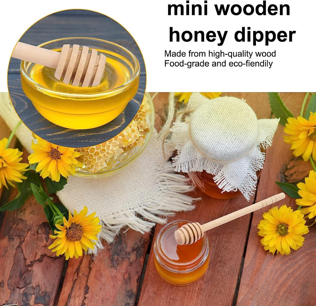 Bamboo Honey Spoon Set – Home & Kitchen