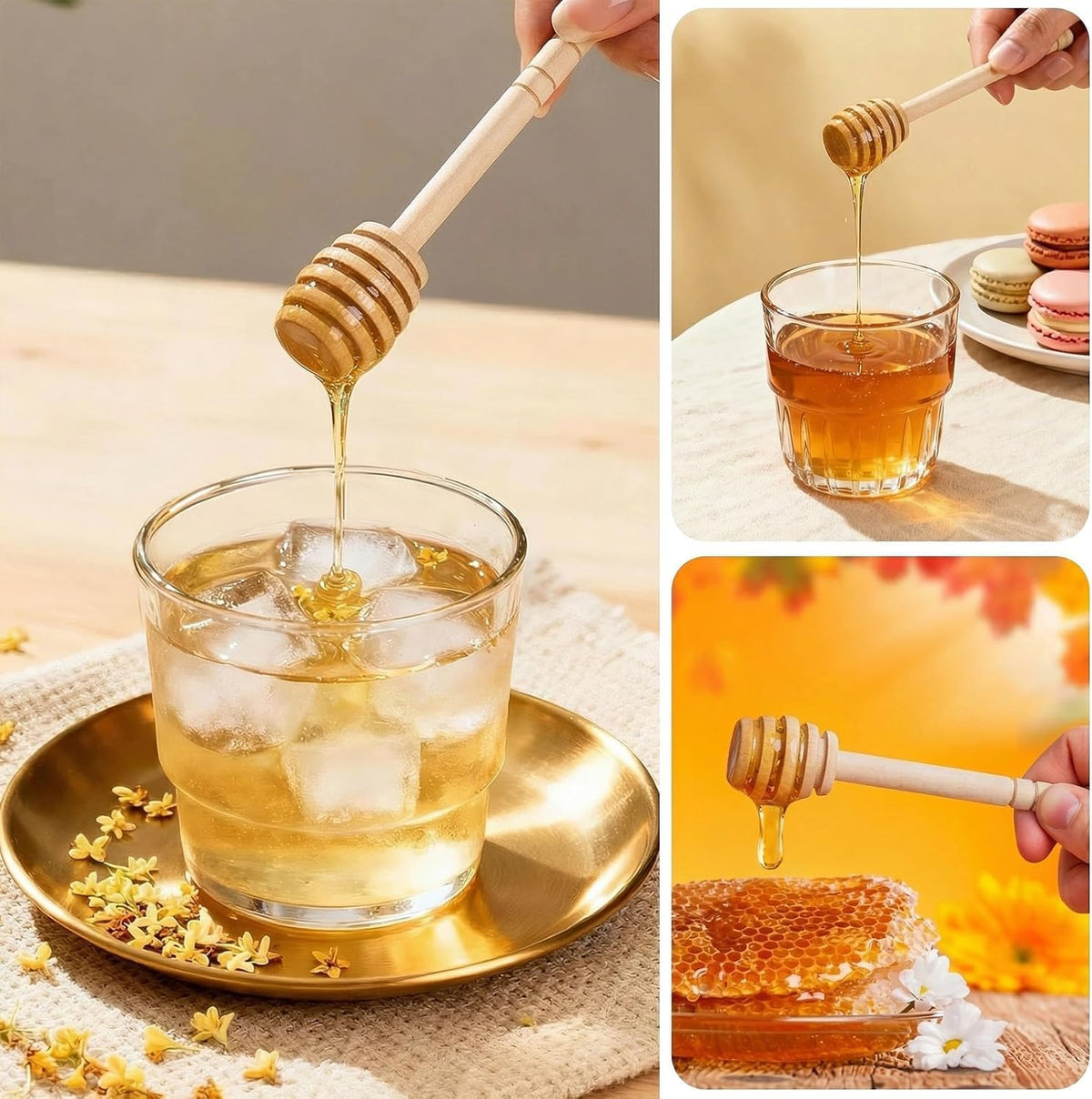 Bamboo Honey Spoon Set – Home & Kitchen