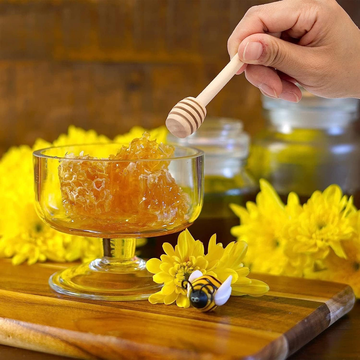 Bamboo Honey Spoon Set – Home & Kitchen
