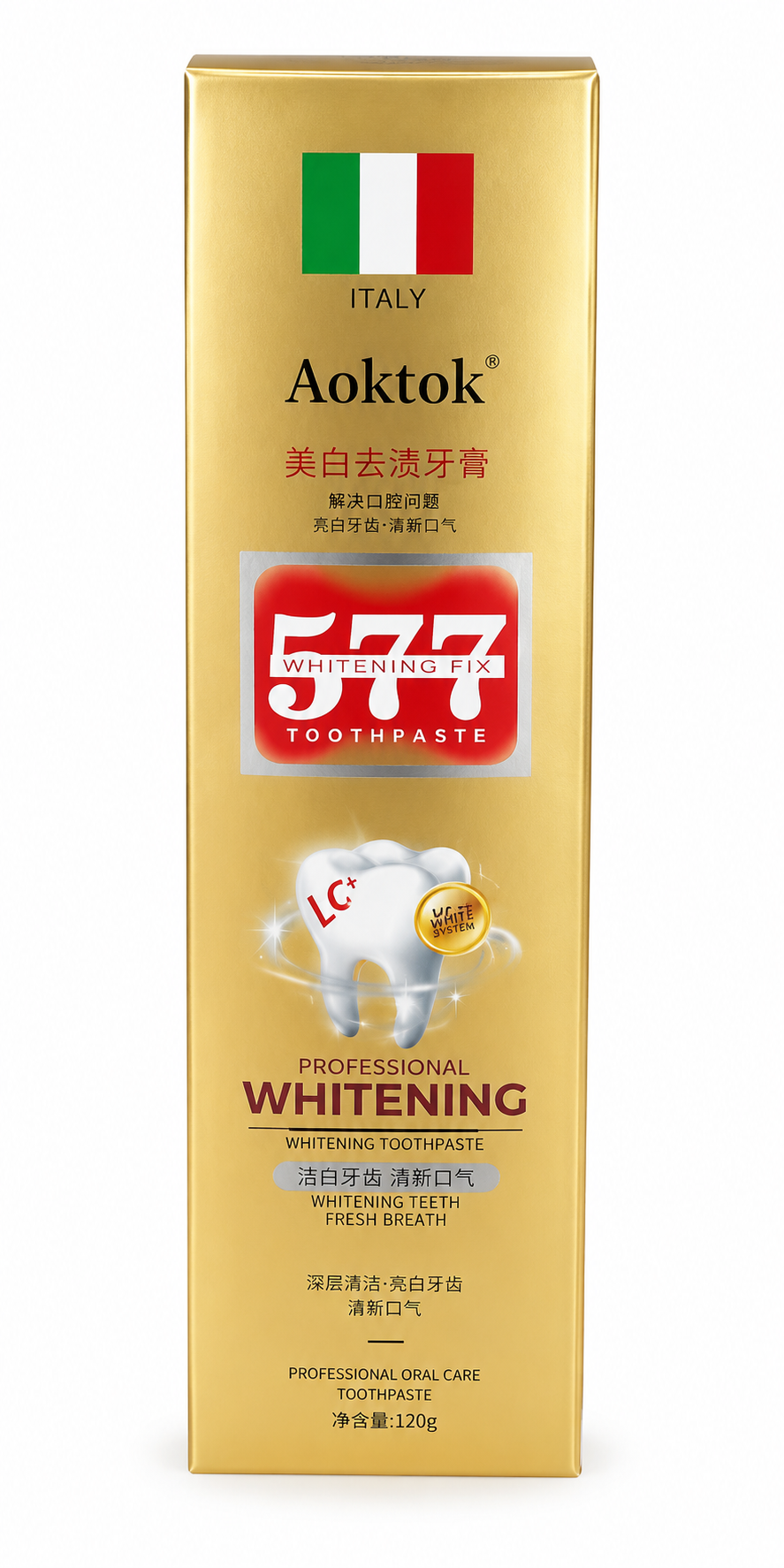 Aoktok - Dual Effect Whitening Toothpaste – Skincare Face Care