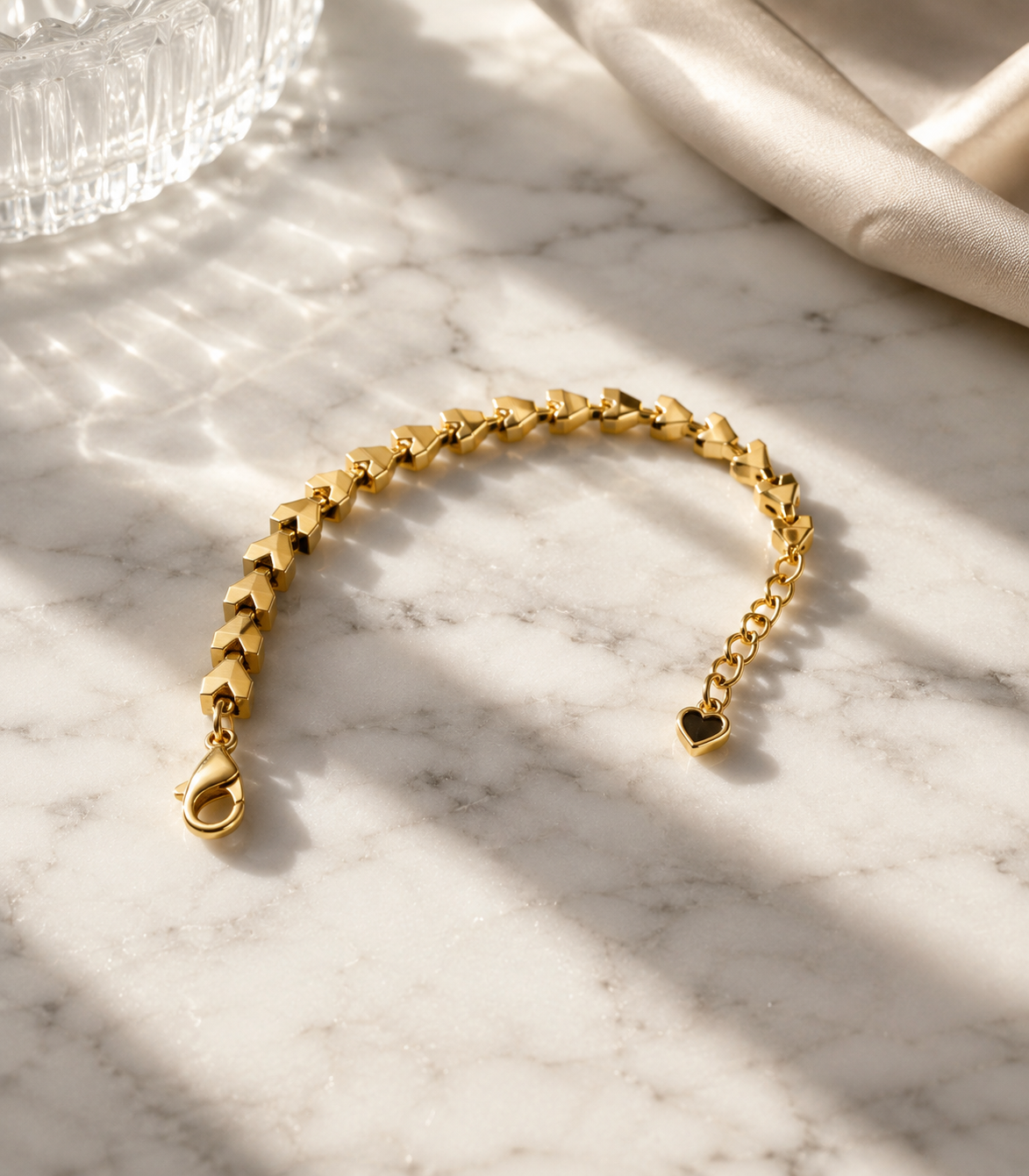 Geometric Gold Link Bracelet – Jewelry Watches