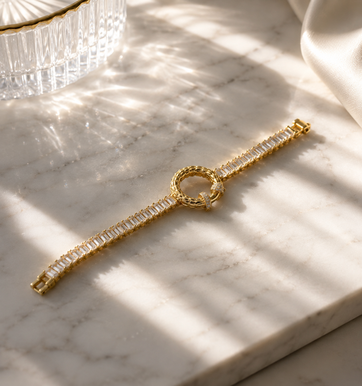 Elegant Baguette Tennis Bracelet – Jewelry Watches