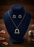 Pave Shackle Jewelry Set