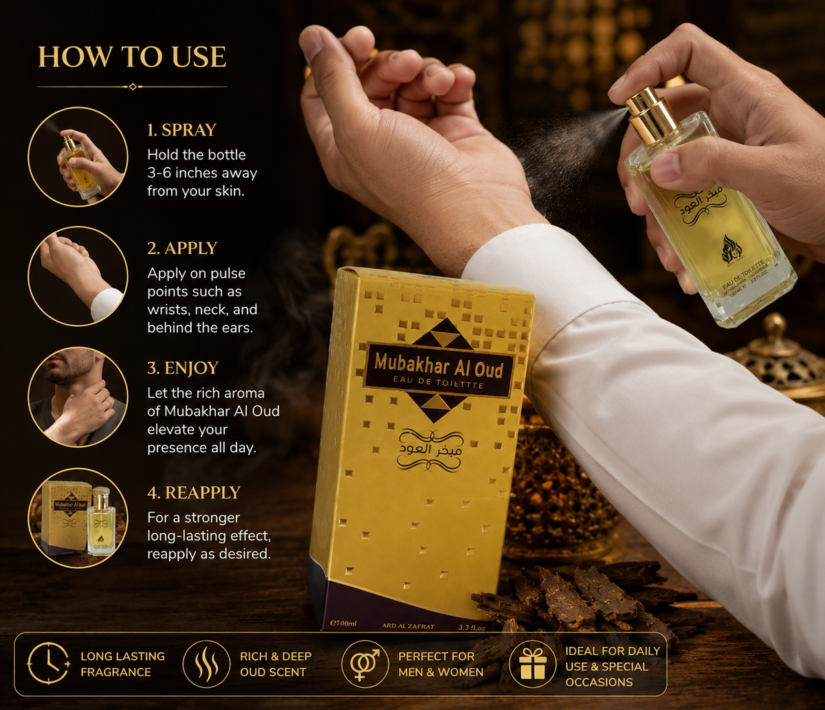 Mubakhar Al Oud EDT – Islamic Collection