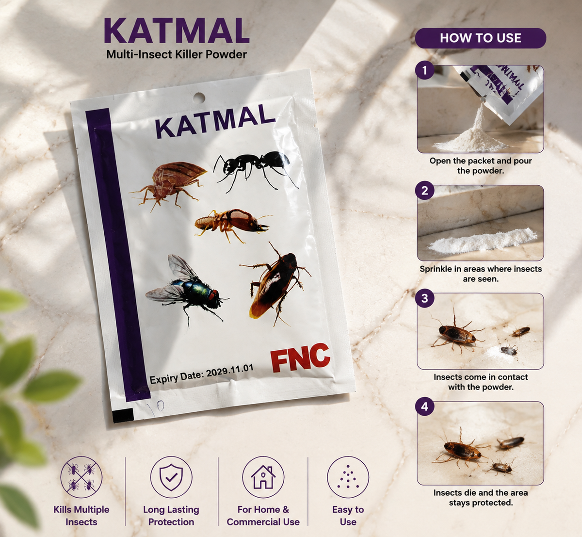 Katmal Pest Control Powder – Lifestyle Accessories
