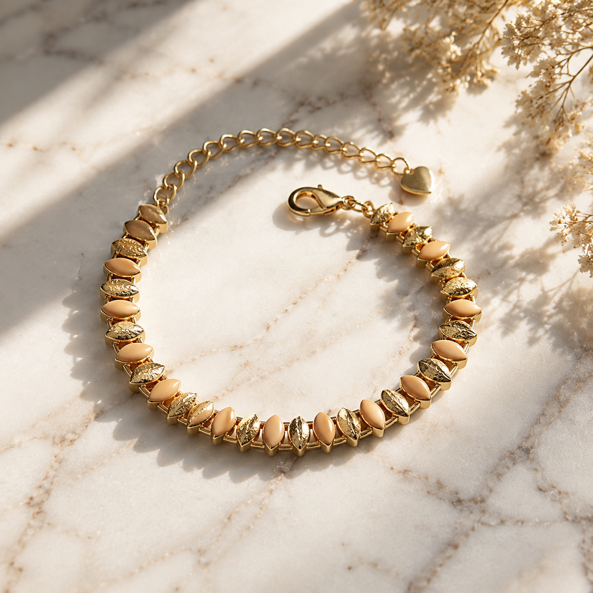 Vintage Peach Gold Bracelet – Jewelry Watches