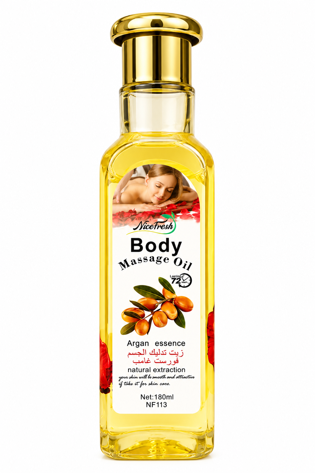 NiceFresh Argan Massage Oil – Massage Recovery