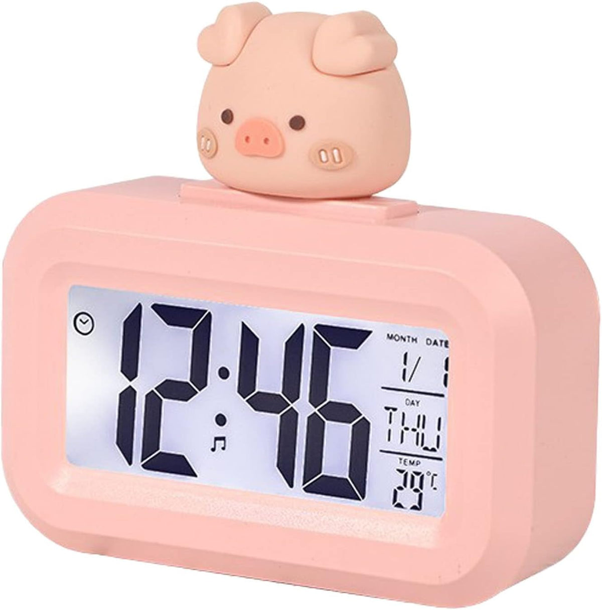 Cute Piggy Digital Clock – Clocks Wall Decor