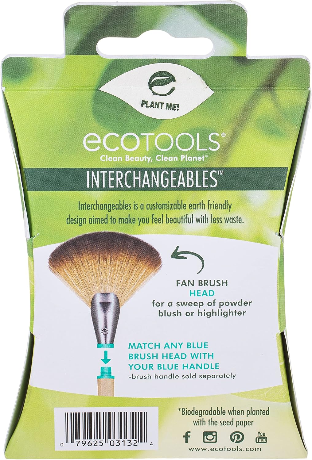 EcoTools Woman Fan Brush Head – Fans Cooling