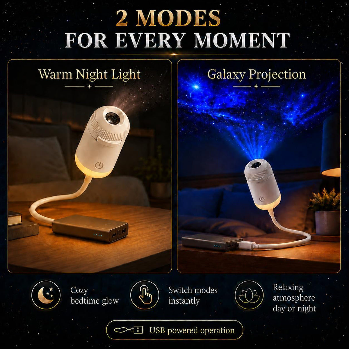 Portable Mini USB Starry Sky Projection Lamp – Lifestyle Accessories