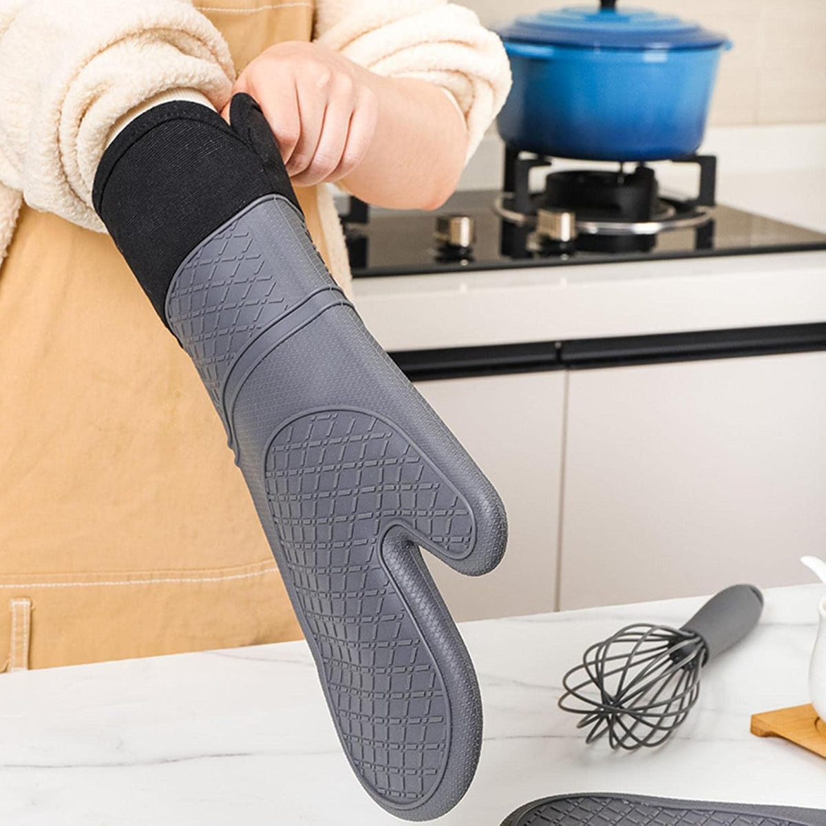 Delza Silicone Oven Mitt – Home & Kitchen
