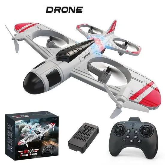 KY103 Vintage Airplane Drone – Ride On Rc Toys