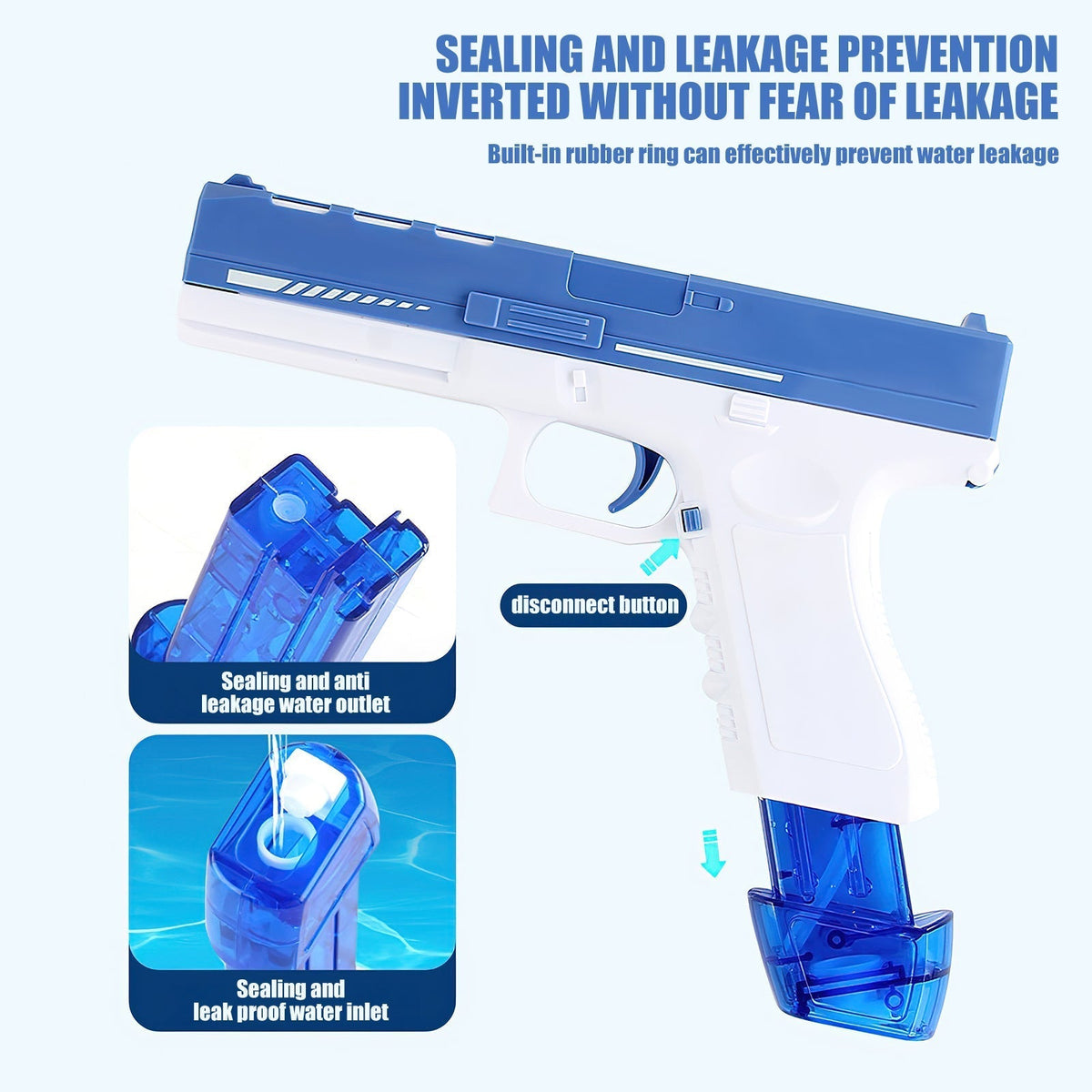 Glock Electric Water Gun | Rechargeable Automatic Water Blaster for Kids & Adults in UAE