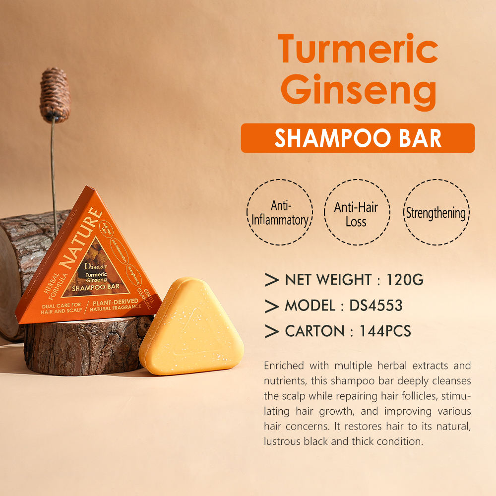 Turmeric Ginseng Shampoo Bar – Hair Care Styling