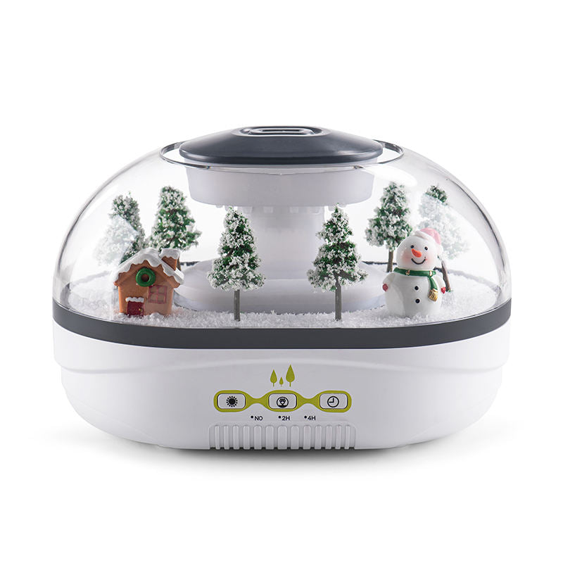 Raindrop Aroma Diffuser Humidifier with Mini Landscape Light