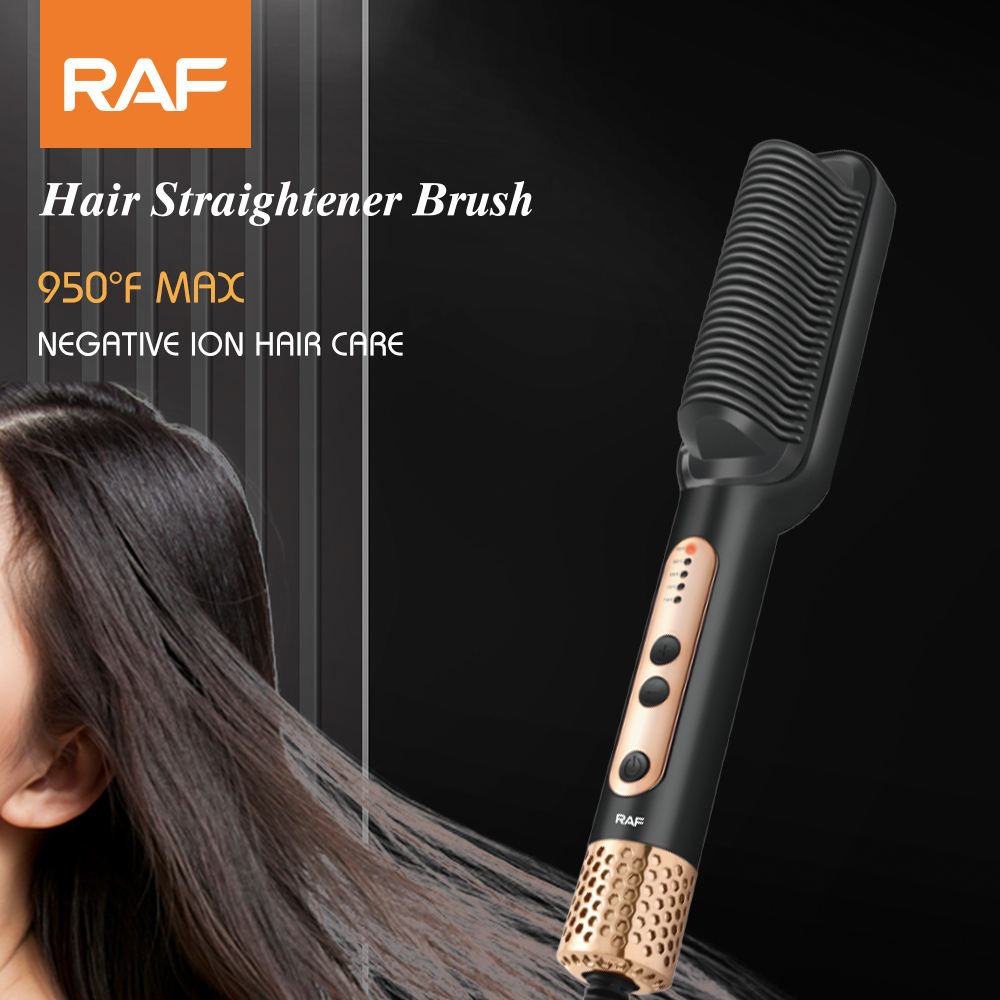 RAF Hair Straightener Brush – Hair Care Styling