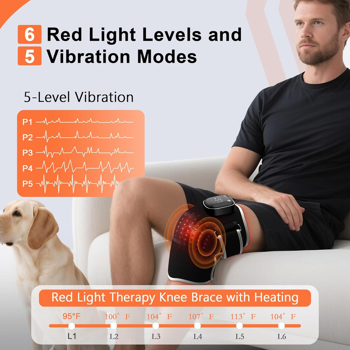 Heated Knee Massager – Massage Recovery
