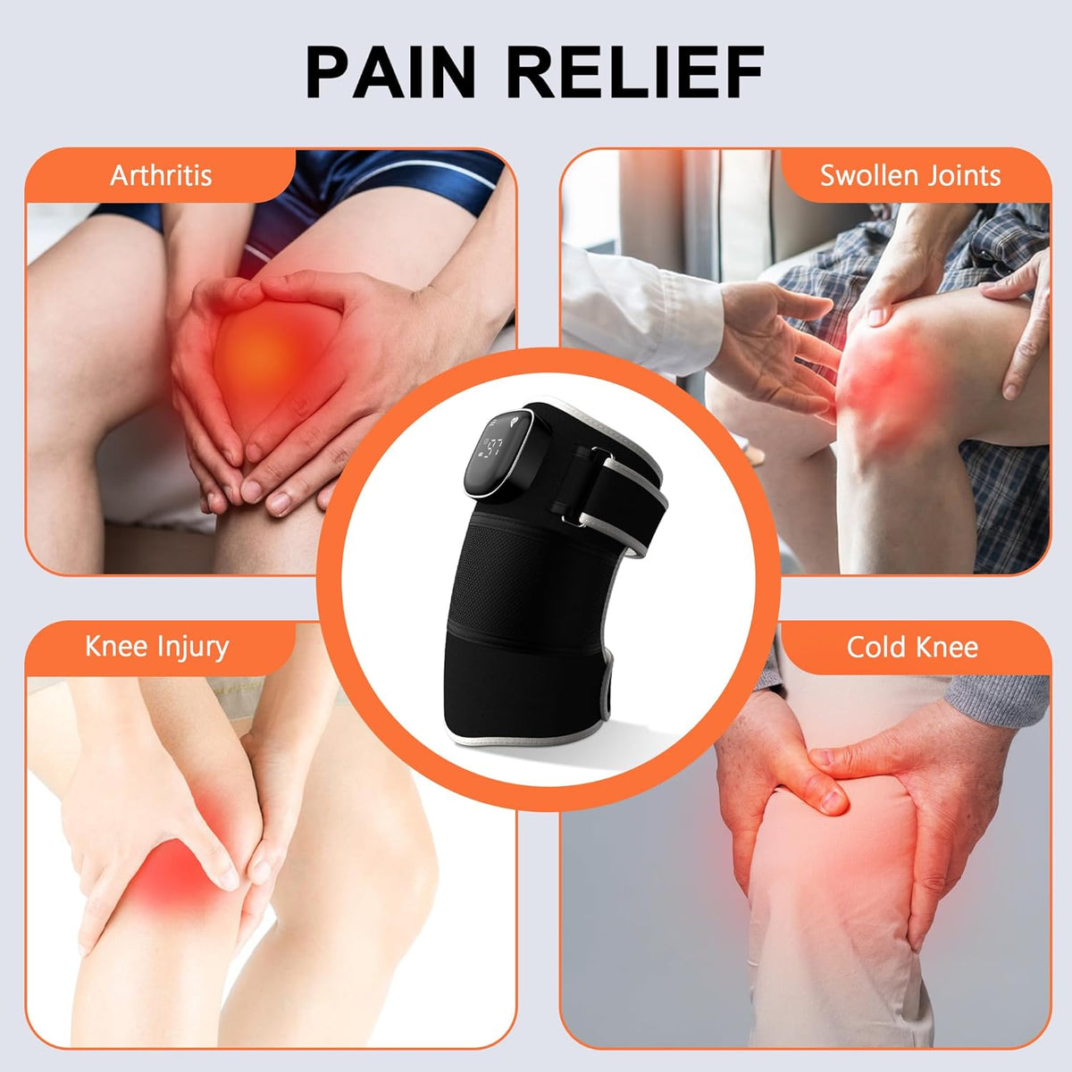Heated Knee Massager – Massage Recovery