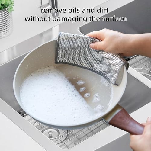 Metallic Mesh Dish Cloth – Home & Kitchen