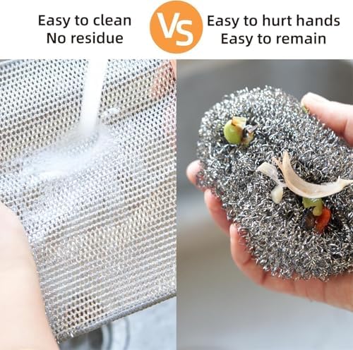 Metallic Mesh Dish Cloth – Home & Kitchen