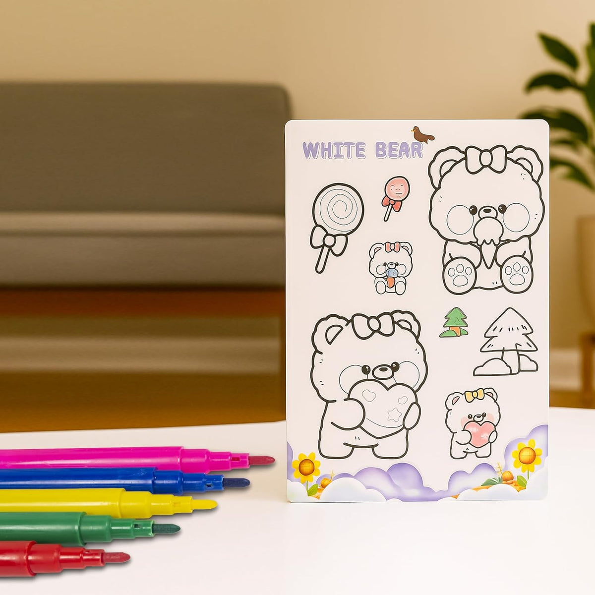 Mini Coloring Card Set – Kids & Baby
