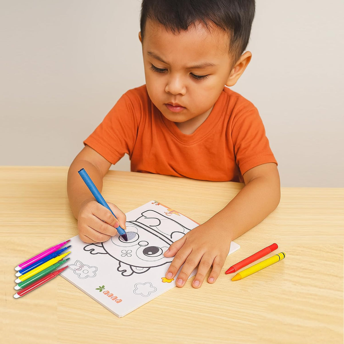 Mini Coloring Card Set – Kids & Baby