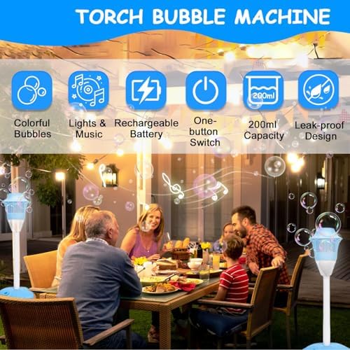 Musical Lamppost Bubble Machine – Outdoor Water Toys