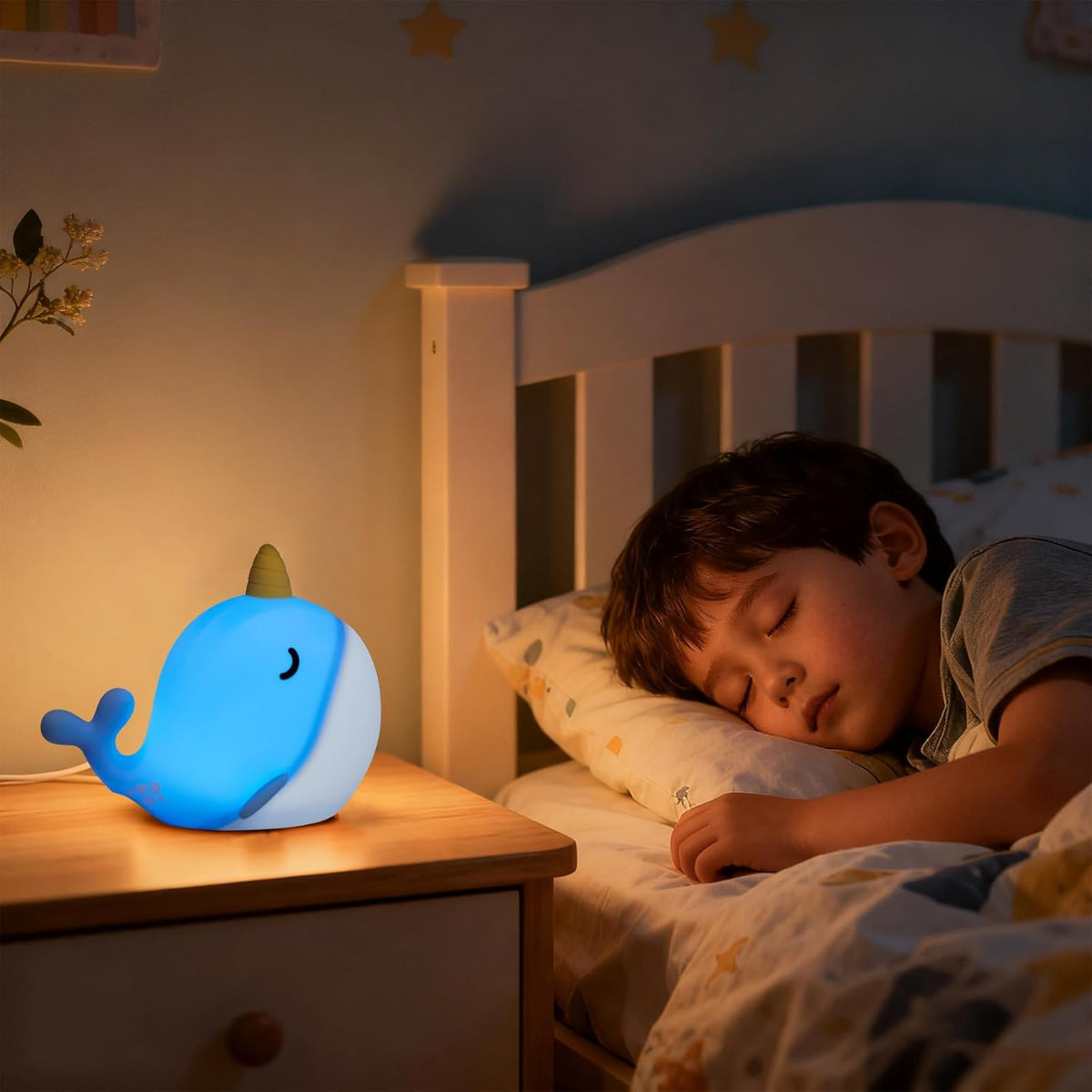 Narwhal Silicone Night Light – Lighting Torches