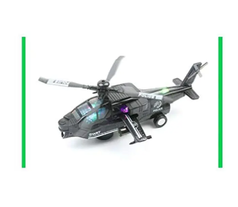 SWAT Helicopter Toy Realistic Sounds & Lights Battery Operated