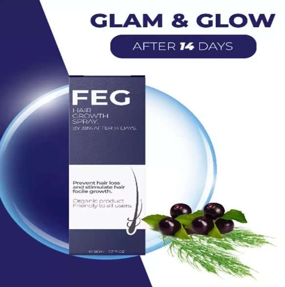 FEG Hair Growth Spray – Stop Hair Fall, Regrow Naturally & Strengthen Roots