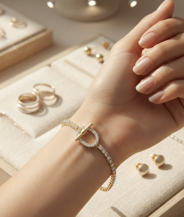 Pave Toggle Tennis Bracelet – Jewelry Watches