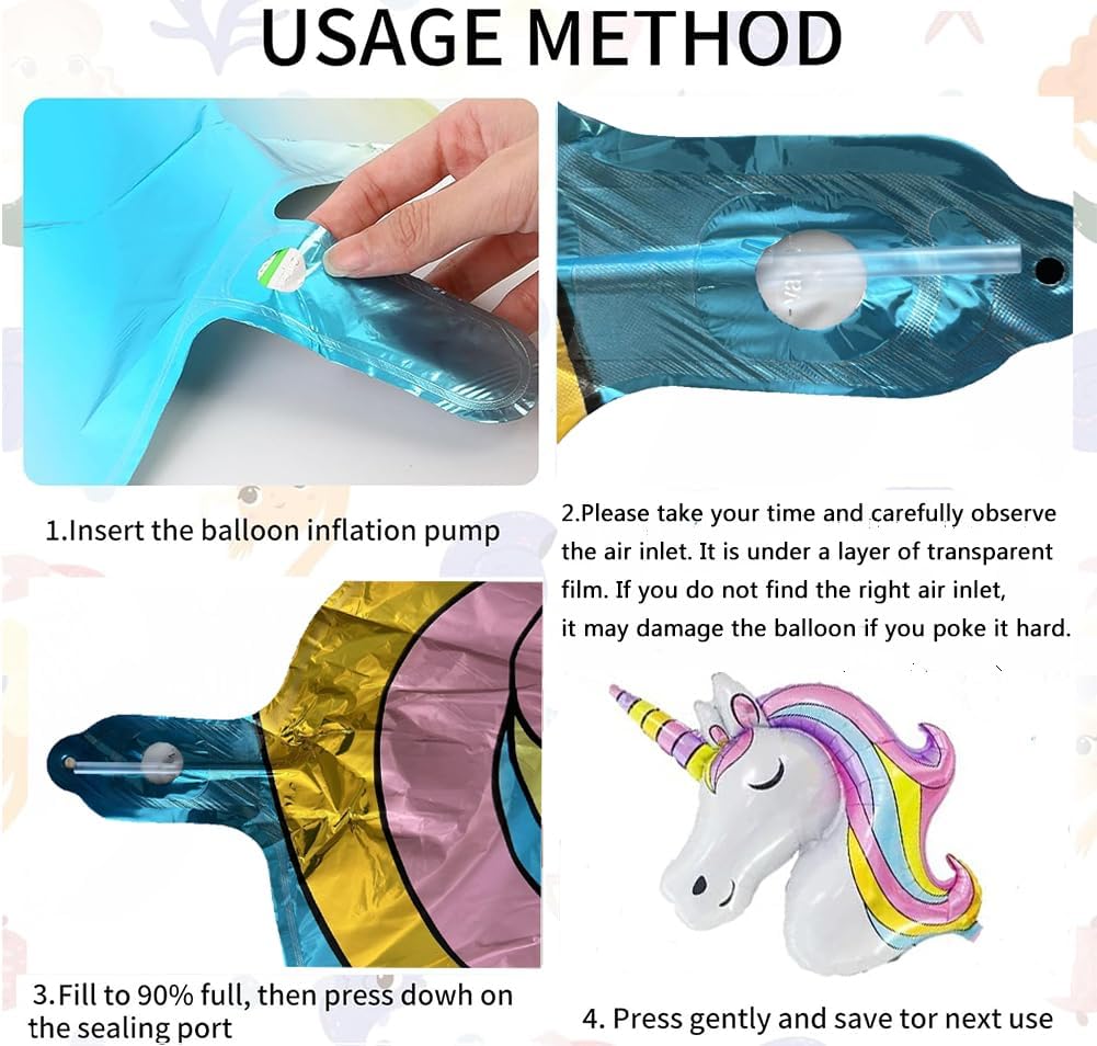Unicorn Foil Balloon Bouquet – Kids & Baby