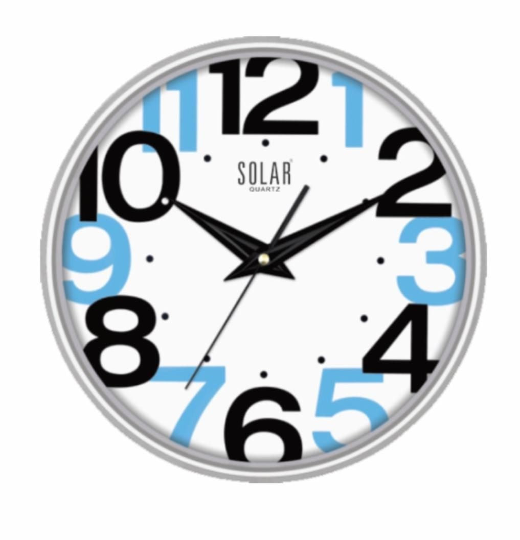 Modern Blue Numeric Wall Clock – Clocks Wall Decor