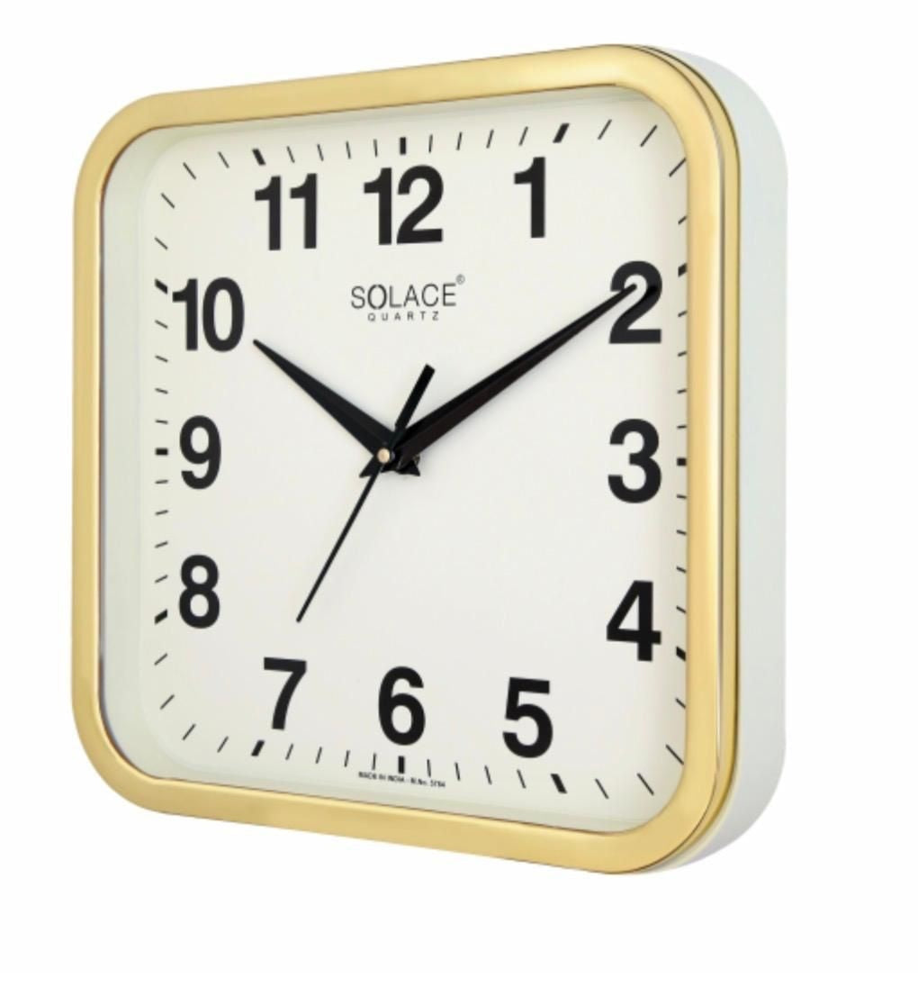 Solace Modern Cream Square Wall Clock – Clocks Wall Decor