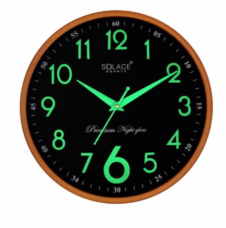 Solace Premium Night Glow Wall Clock – Clocks Wall Decor