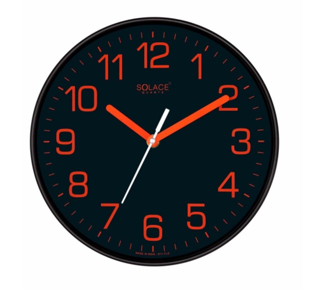 Solace Neon Glow Round Wall Clock – Clocks Wall Decor
