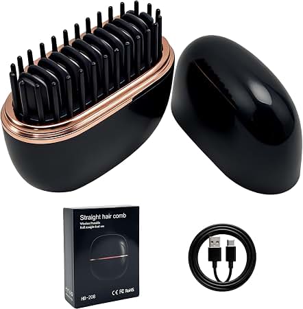 Wireless Hair Straightening Brush – Hair Care Styling