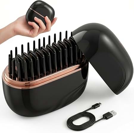 Wireless Hair Straightening Brush – Hair Care Styling