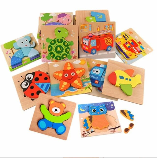Wooden Bear Toddler Puzzle – Plush Soft Toys