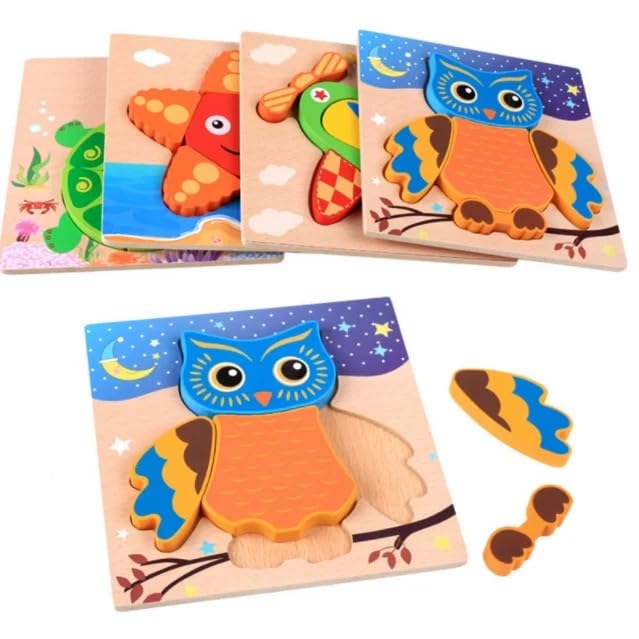 Wooden Bear Toddler Puzzle – Plush Soft Toys