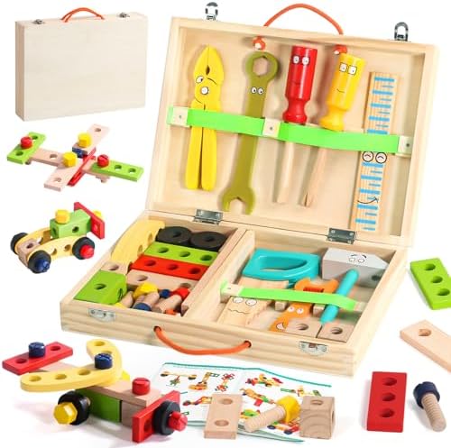 Wooden Simulation Toolbox Toy – Pretend Play Toys