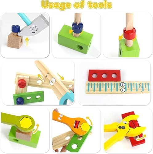 Wooden Simulation Toolbox Toy – Pretend Play Toys