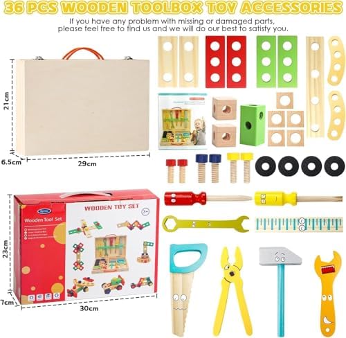 Wooden Simulation Toolbox Toy – Pretend Play Toys